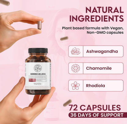 Happy Mammoth Not AvailableHormone Harmony Natural HormonalSupport for Women, Relief forMenopause, Perimenopause, HealthyHormonal Balance, Hot Flashes.